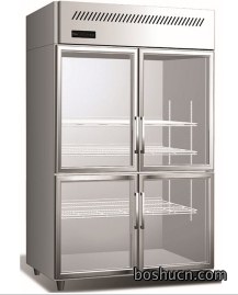 Panasonic/松下四门冷藏冰箱BR-1281CP-LED 四玻璃门冰箱酒水饮料蔬果展示柜